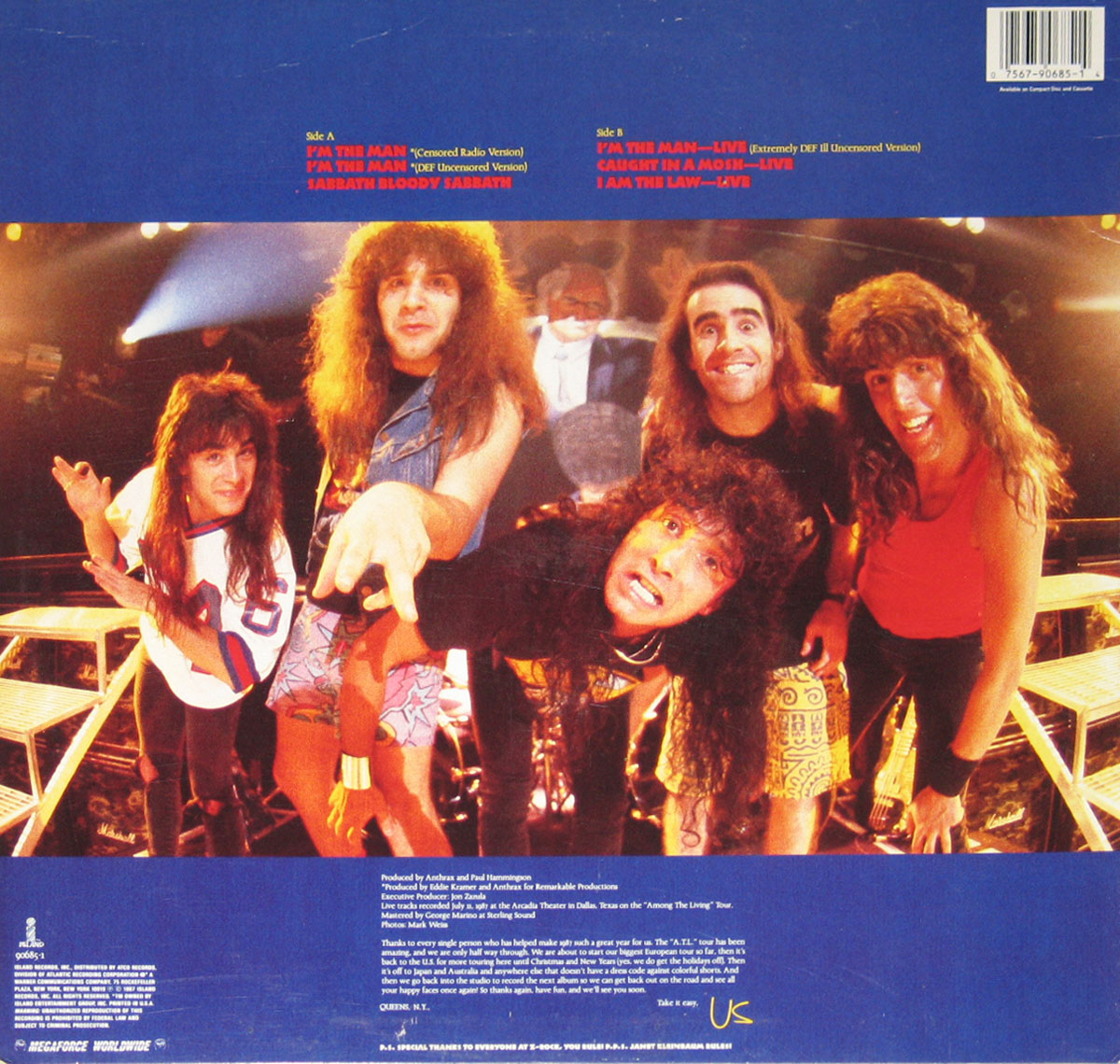 High Resolution Photo #2 Anthrax Im the Man USA